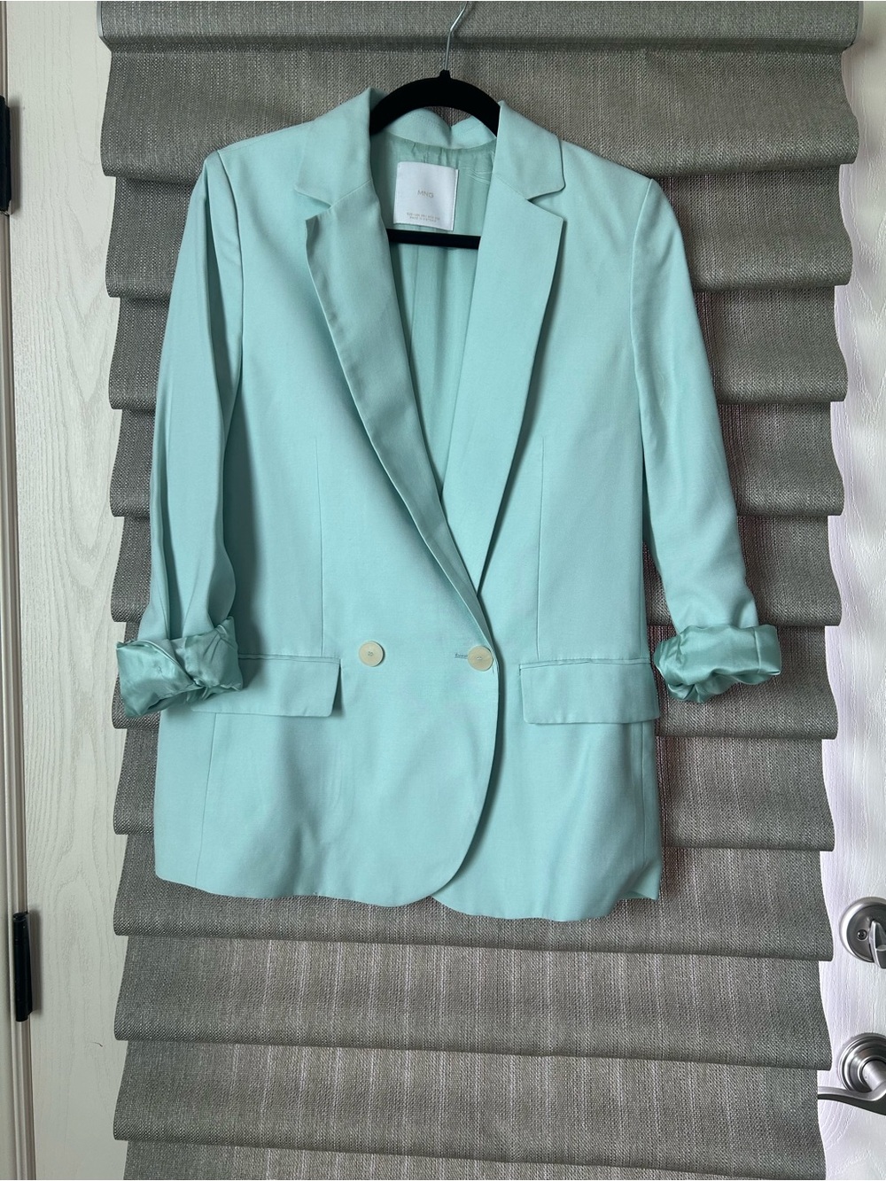 Mango Mint Double-Button Blazer
